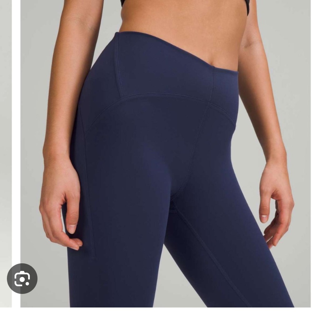 Lululemon navy Instill high rise right leggings size 8 - Picture 5 of 7
